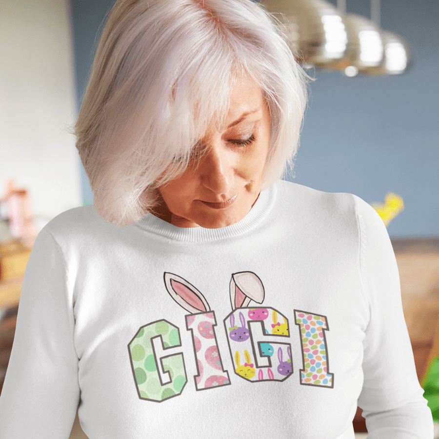 Custom Grandma/Mama/YaYa/Gigi/Granny/Mimi/Memaw /Grammy/Nana Easter Bunny