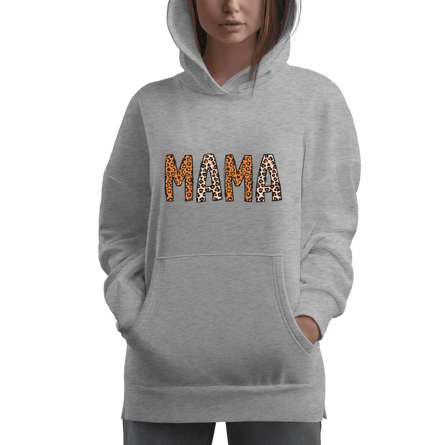 Mama (pumpkin and leopard print)