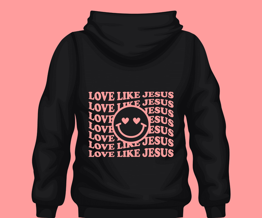 Love Like Jesus- Pink Smiley Face