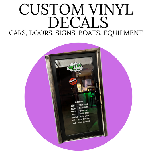 Custom Vinyl Decals For Cars, Trucks, Trailers, Equipment, Outdoor Signs