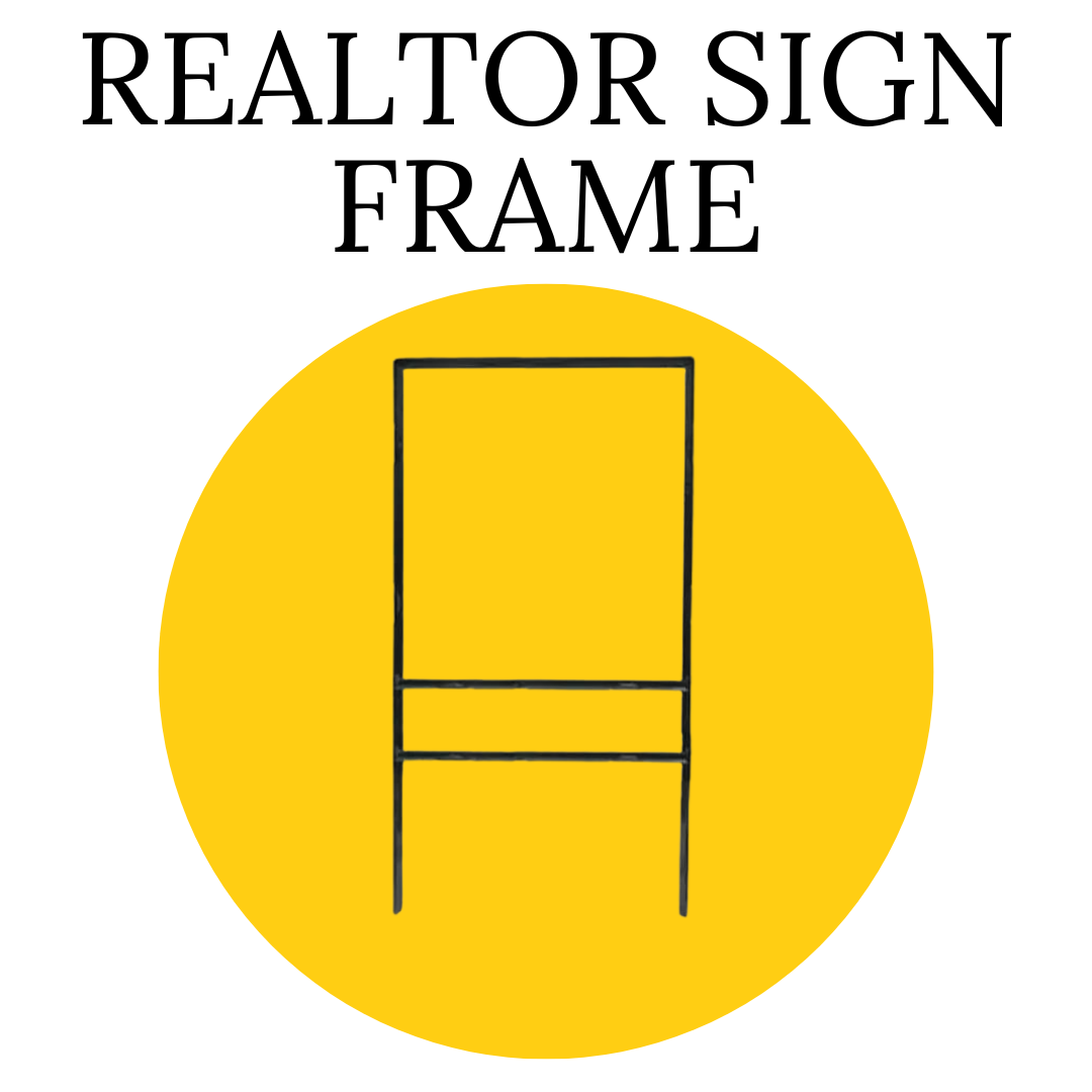 Black Metal Frame For Realty Signs