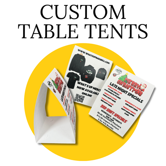Double Sided Table Tents