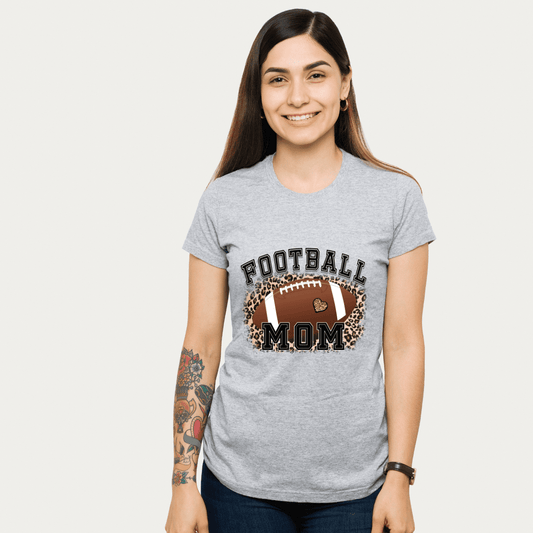 Football Mom Leopard Print