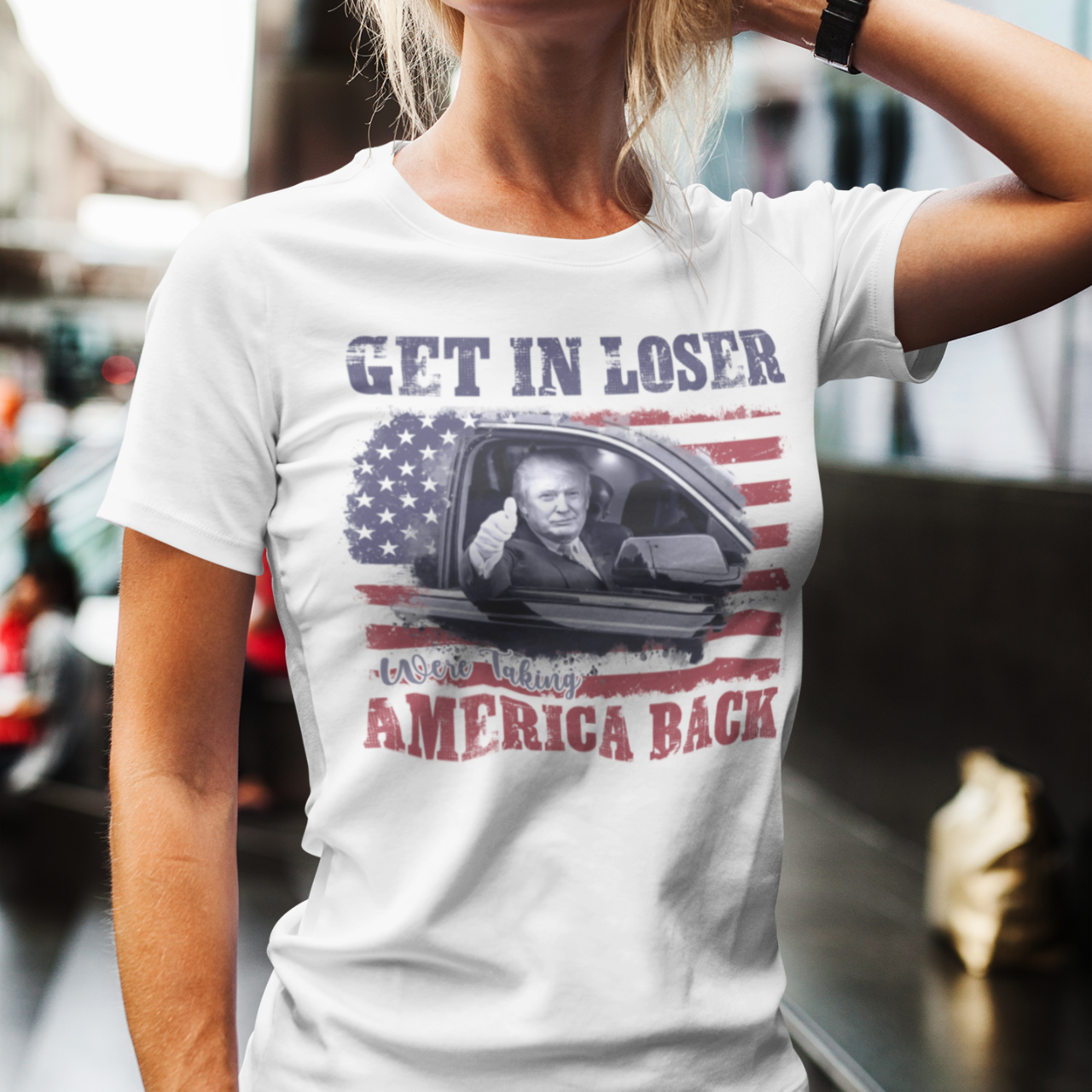 Get In Loser We're Taking America Back- By KimSkinnerDsArt