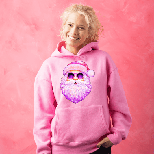 Glitter Santa- Pink and Purple