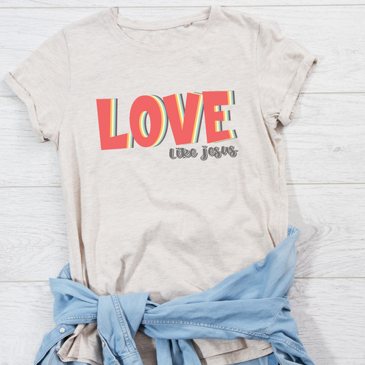 Love Like Jesus Retro Font