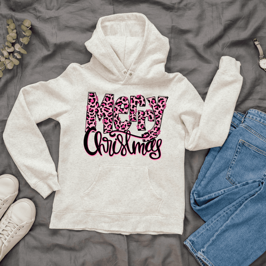 Merry Christmas (Pink Leopard Print)