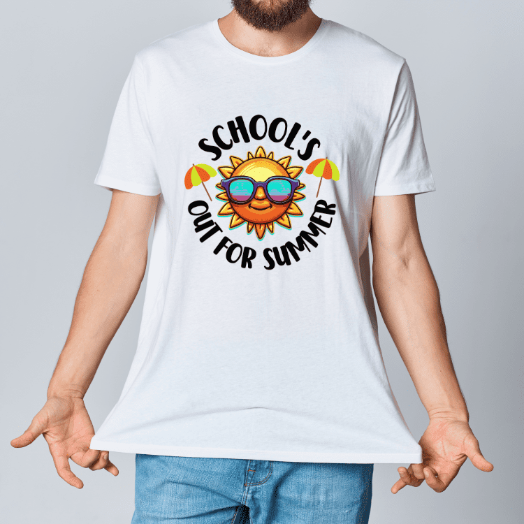 Beaching Not Teaching(Sun and Retro Font)