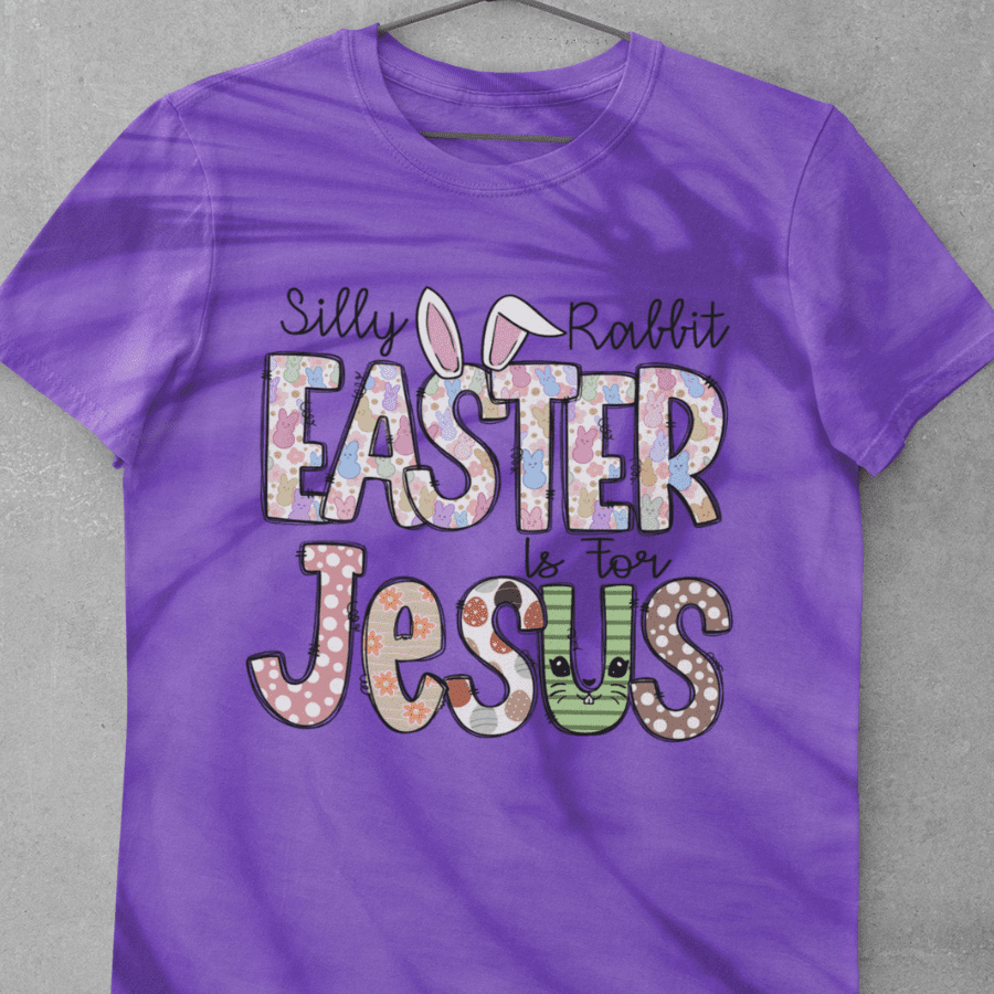 Silly Rabbit Easter Is For Jesus (Doodle Font)