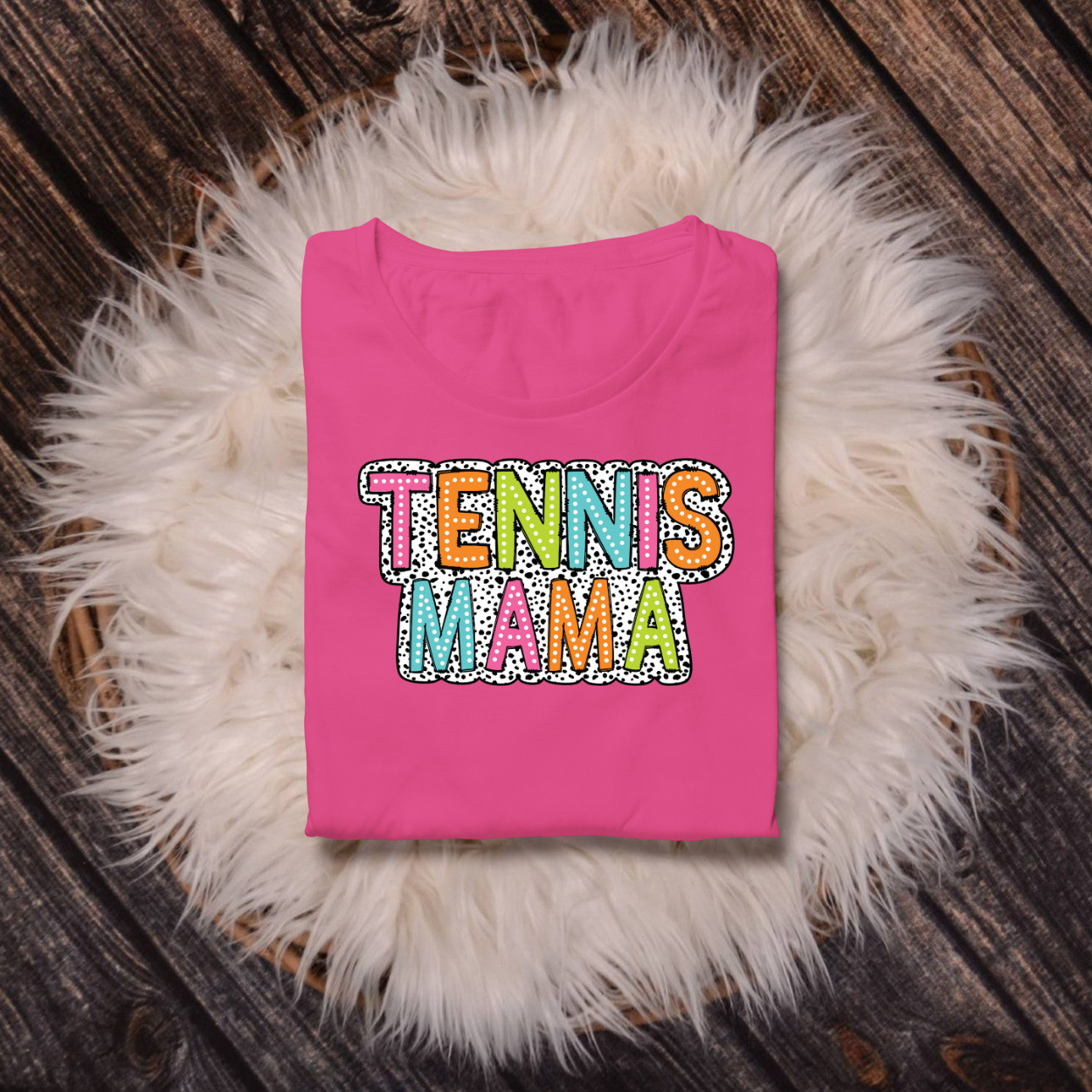 Tennis Mom/Mama Bright Dalmation