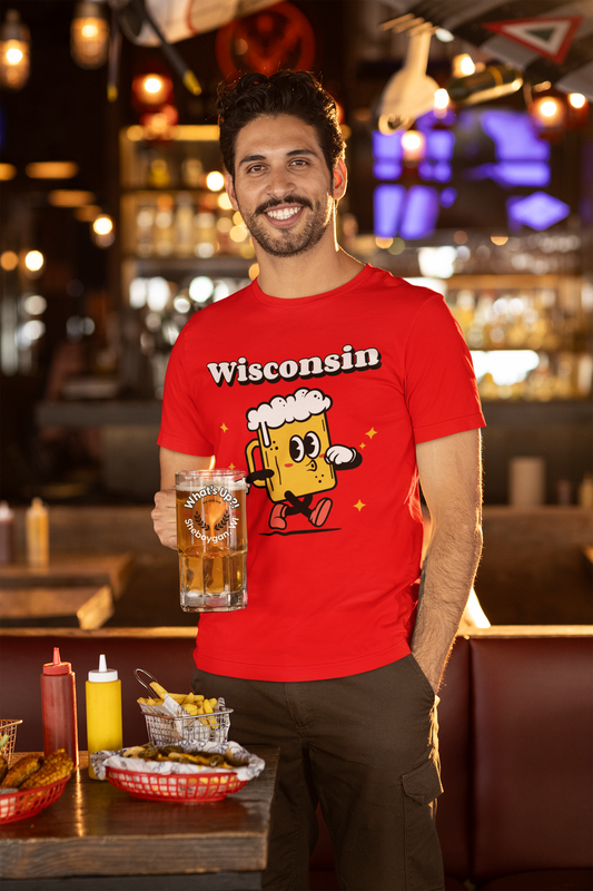 Wisconsin-Cartoon Beer Guy