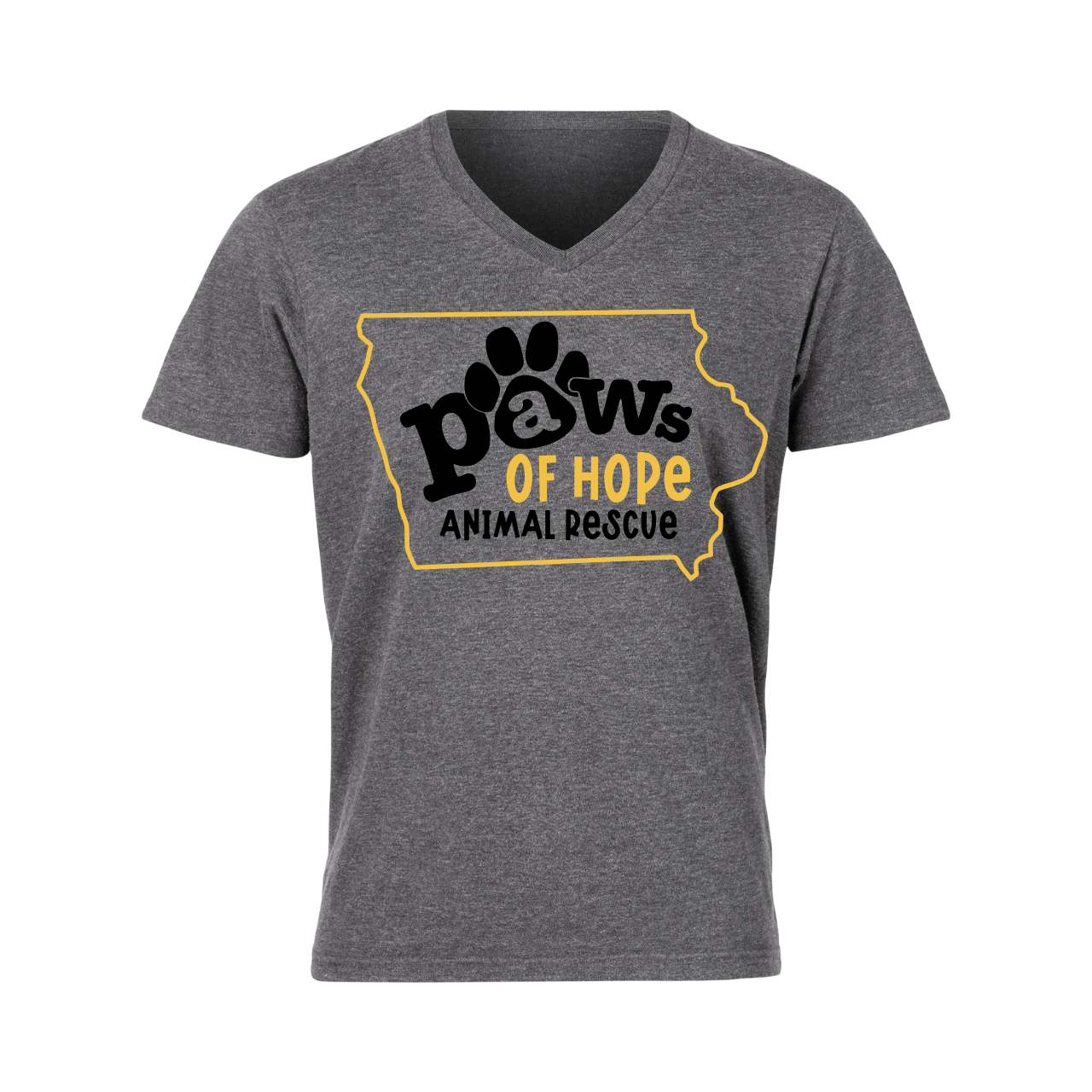 Paws Of Hope V-Neck T-Shirts