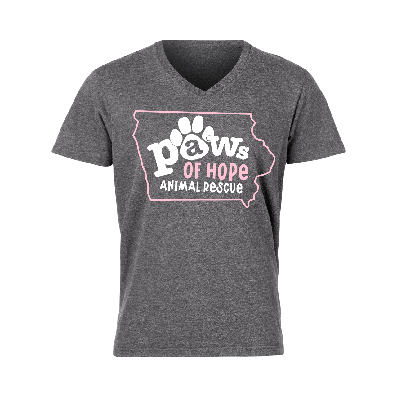 Paws Of Hope V-Neck T-Shirts